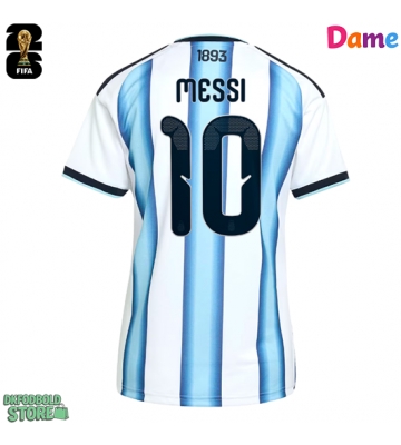 Argentina Lionel Messi #10 Replika Hjemmebanetrøje Dame VM 2026 Kortærmet